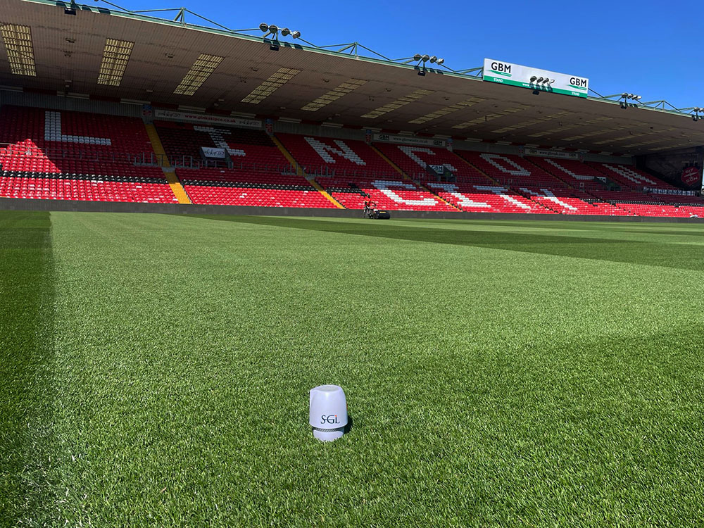SGL TurfPod on the pitch of Lincoln City