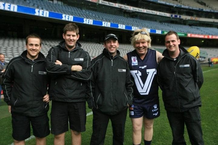Danial back in the days at the Telstra Dome (currently known as Marvel Stadium)