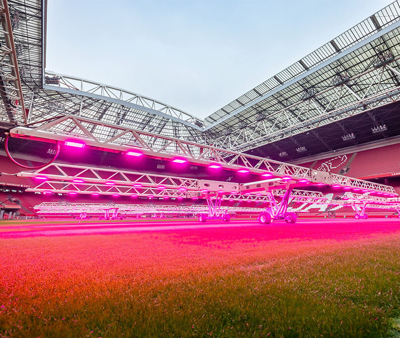 The SGL LED440s on the pitch in the Johan Cruijff ArenA.