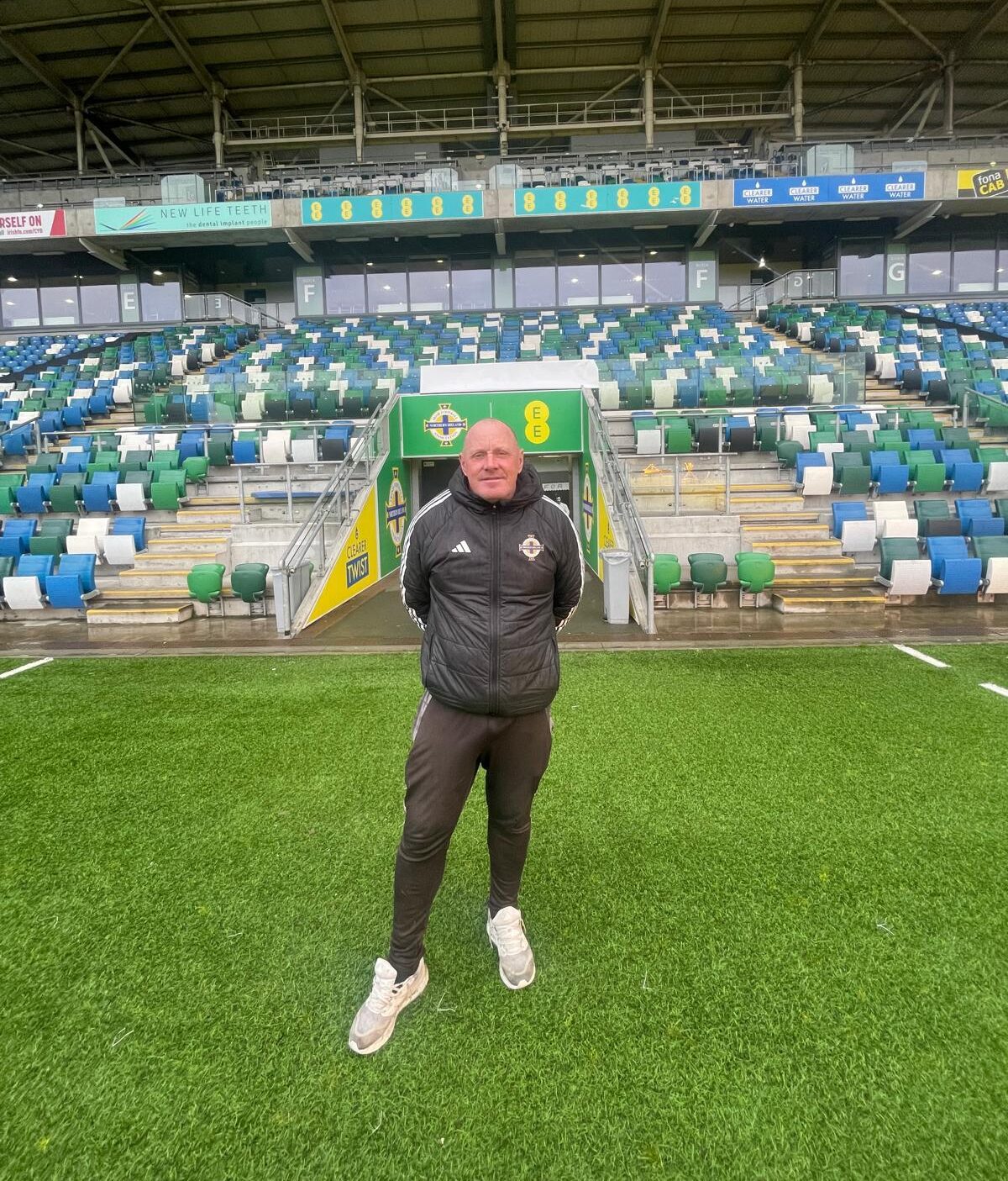 Matt Purcell on the pitch at Windsor Park